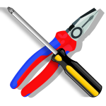 pliers and screwdriver