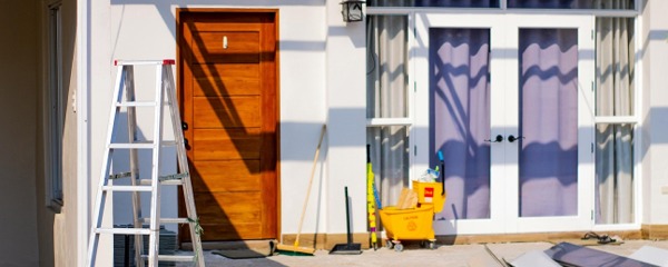 exterior of home being worked on